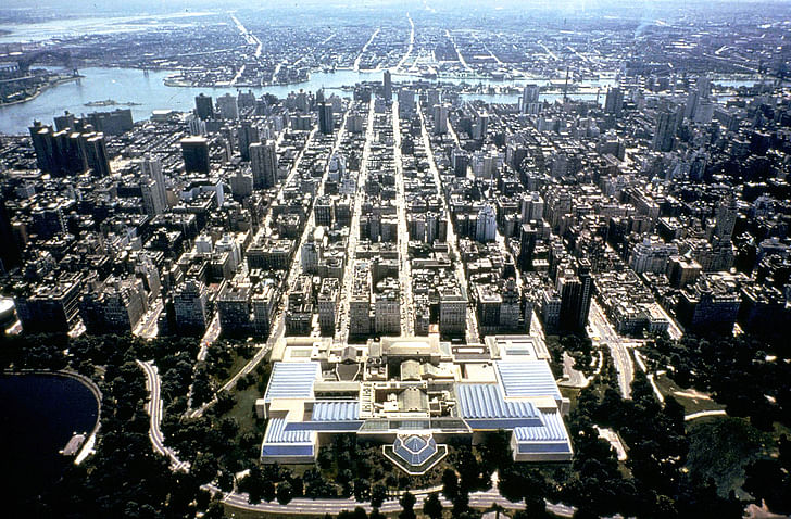 Metropolitan Museum of Art aerial. Courtesy of Kevin Roche John Dinkeloo and Associates LLC.