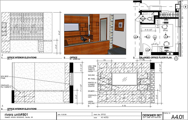 CAD sheet created for office