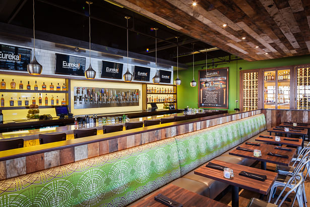 authentic | brand centric restaurant design. vibrant interior finishes with modern industrial styling.