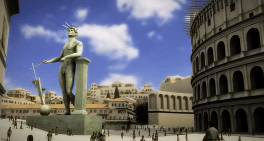 A still from the virtual tour of Ancient Rome. Credit: Rome Reborn via Open Culture