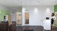 Interior visualizations - GEERS Foundation health care facility