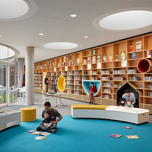 Interior Architecture - John Verge Award: Green Square Library and Plaza by Studio Hollenstein with Stewart Architecture. | Zetland. Photo: Tom Roe.