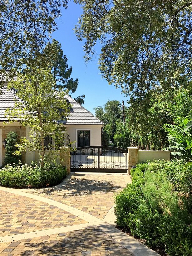 Driveway and gate.