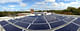Solar panels on roof, Bancroft School project. Photo credit BNIM.