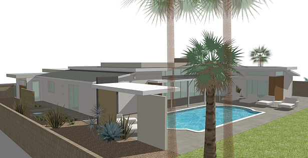 Proposed Pool & Ramada and Rear Master Bedroom Garden