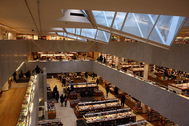 Skylight at Alvar Aalto designed book store, Akateeminen Kirjakauppa