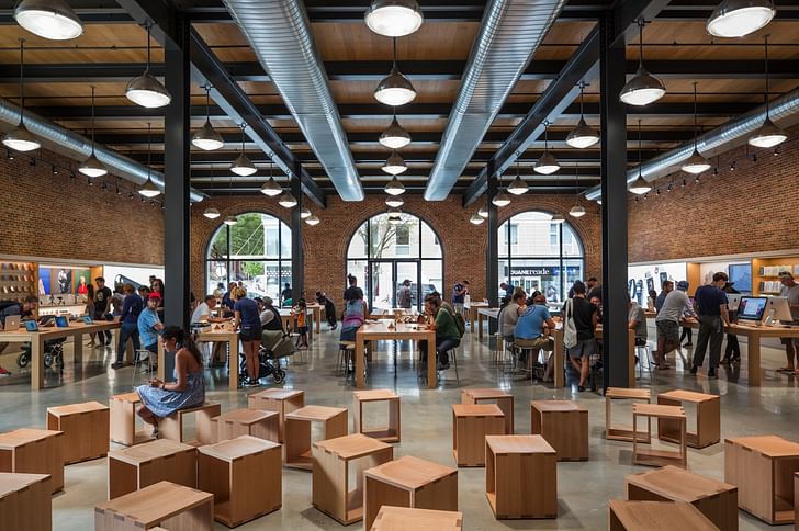 Apple Store, Williamsburg. Photo: Peter Aaron, Esto