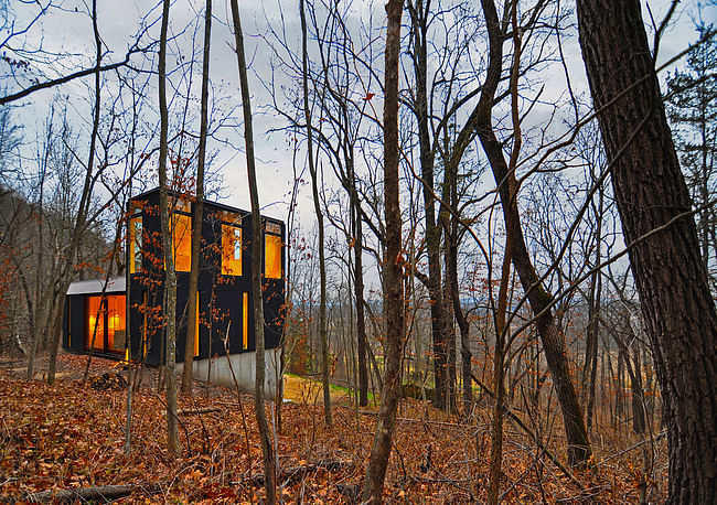 Stacked Cabin; Muscoda, WI by Johnsen Schmaling Architects (Photo: John J. Macaulay)