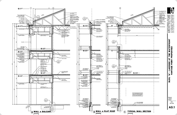 Vantage Wall Sections and Details