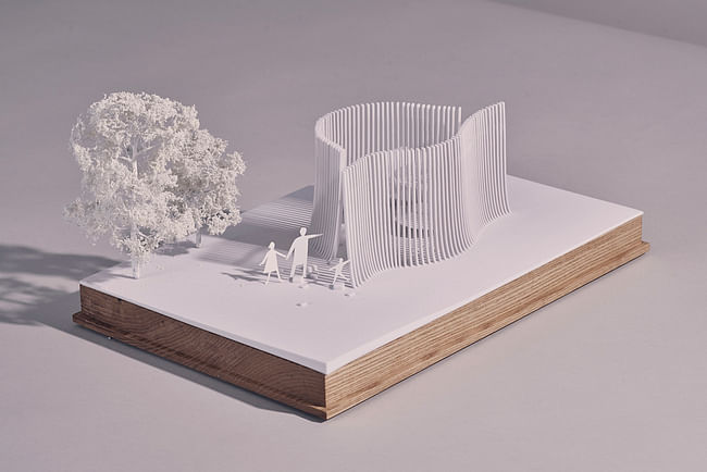 Serpentine Summer House 2016 designed by Asif Khan; Architectural model © Asif Khan