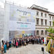 Friends of Maggie's in the City and across London celebrate the start of construction of the Maggie's Centre for Cancer in Barts. Photo courtesy of Steven Holl Architects.