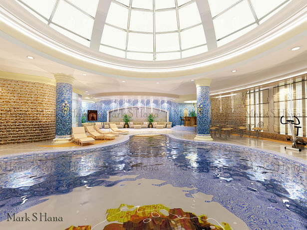 Swimming pool, El khopar palace, Saudi Arabia
