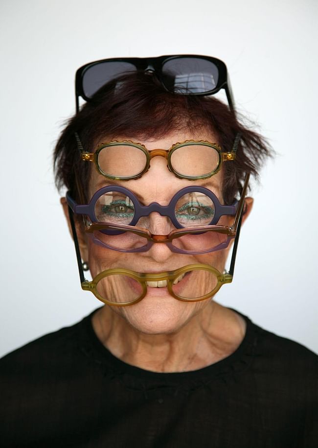Designer Deborah Sussman (Photo by Jim Simmons).