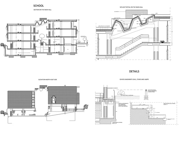 School Section Elevation and Details