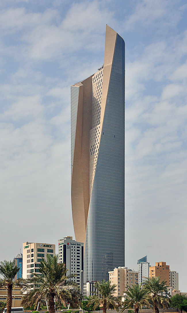 Emporis Skyscraper Award 2nd Place winnder Al Hamra Tower, Kuwait City, 412 m, 80 floors (Copyright- Pawel Sulima _ SOM)