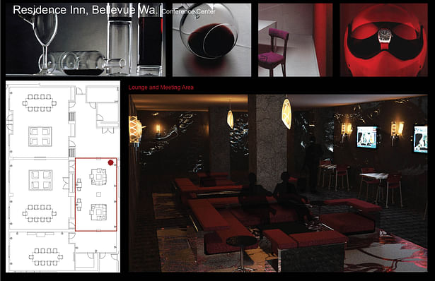 Initial concept renderings Lounge Area