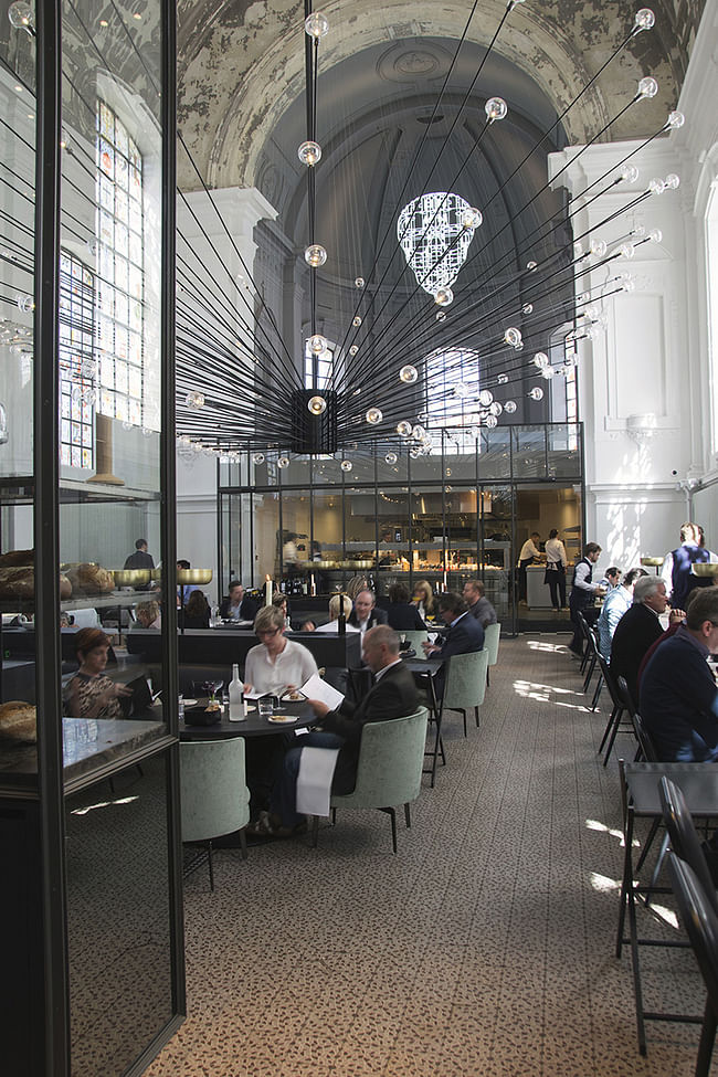 The Jane Restaurant in Antwerp, Belgium by Piet Boon architects; Lighting Designer & Manufacturing: PSLab