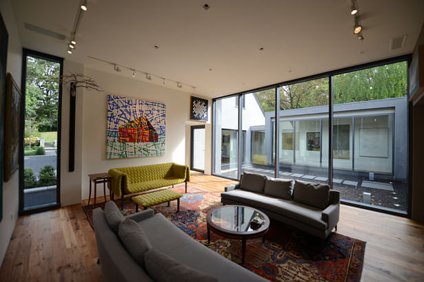 Living room to courtyard