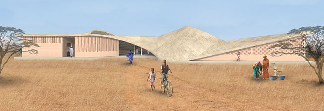 The new THREAD Arts Center in the village of Sinthian in Senegal, designed by Toshiko Mori Architect.