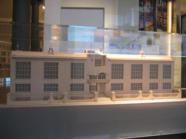 Architectural model of the Glasgow School of Art. via Wikimedia Commons