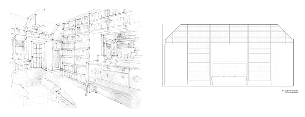 Leavenworth House Remodel Library Elevations