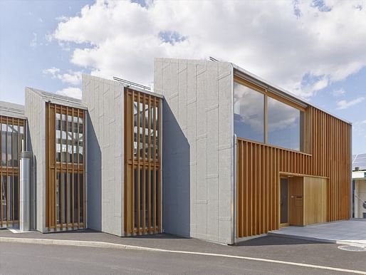 bunq architectes, Intercommunal fire station in Bernex, GE, Switzerland. Best Architects 20 Infrastructure Buildings Gold Award winner. Photo: David Gagnebin-de-Bons.