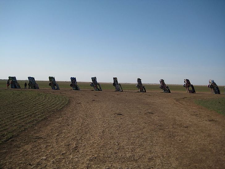 Ant Farm's 'Cadillac Ranch' installation. Image via Wikipedia.