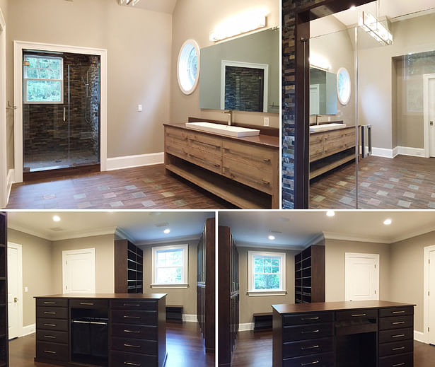 His Master Bath & Dressing Room