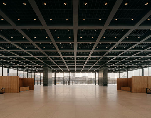 Chipperfield's Neue Nationalgalerie renovation in Berlin was mentioned in the official jury citation for this year's Pritzker Prize. Photo: © Simon Menges