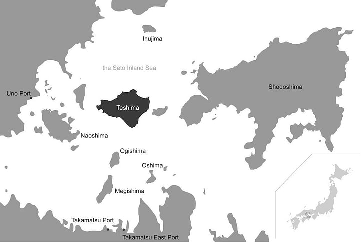 Map of the Japanese Seto Inland Sea. Image courtesy of CASE-REAL