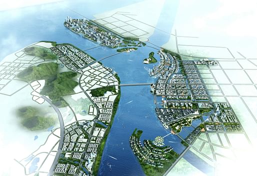 A render of a plan for Nanshu, a so-called 'smart city,' outside of Guangzhou, China. Credit: Wikipedia