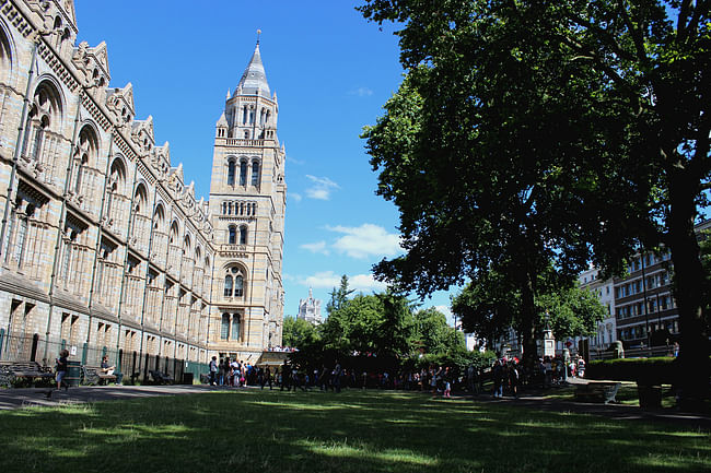 The Natural History Museum grounds in London. Image courtesy of Natural History Museum Civic Realm. 