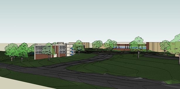 New Campus Entry View - Sketchup Model