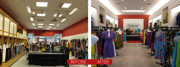 Store Interior Before + After