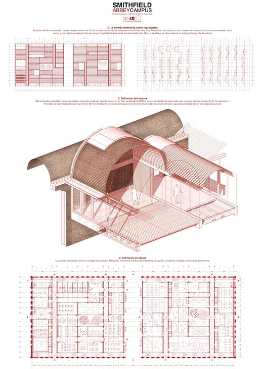 Final Degree Project - Special mention: “Smithfield Abbey Campus” by Ricardo Fernández González. Image credit: Ricardo Fernández González.