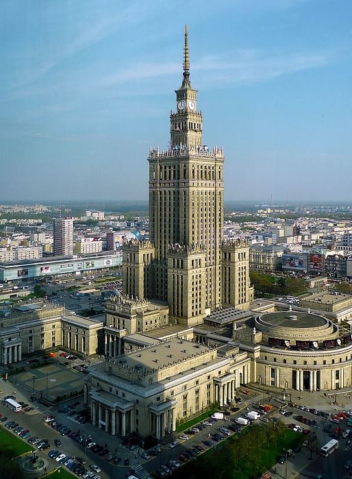 The Palace of Culture and Science in Warsaw is one of the most dominating reminders of Soviet influence in Poland. Image via wikimedia.org