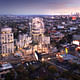 Rendering of Frank Gehry's 8150 Sunset Boulevard courtesy Visualhouse.