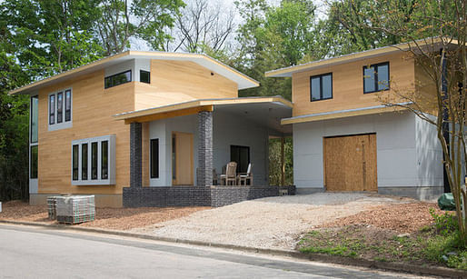 Louis Cherry’s house was nearly completed when construction was halted. (NYT; Image: Louischerry.com)