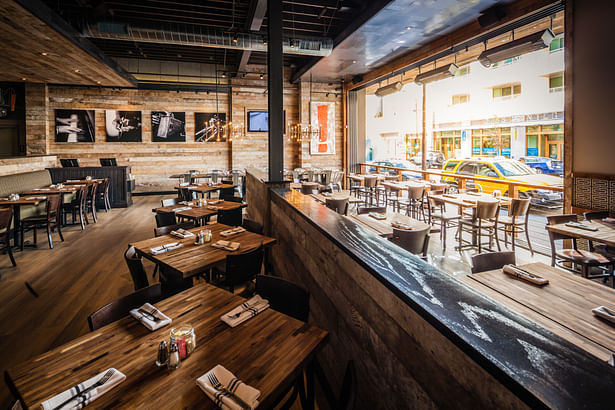 authentic | brand centric restaurant design. vibrant interior finishes with modern industrial styling.