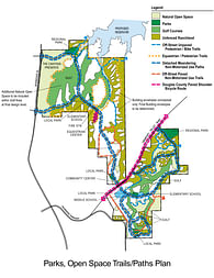 The Canyons Overlay Illustrations - Parks, Open Space, Trails/Paths Plan
