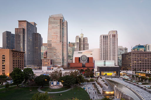 The new SFMOMA, view from Yerba Buena Gardens; photo: © Henrik Kam, courtesy SFMOMA.