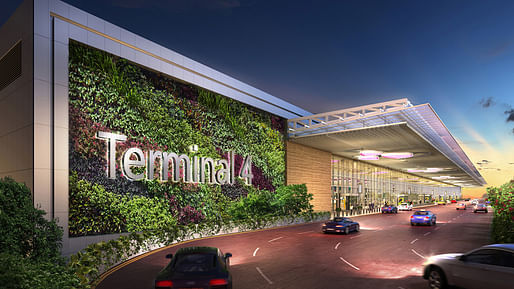 Driveway at the Changi Airport Terminal 4 by SAA and Benoy. Image courtesy of SAA and Benoy.