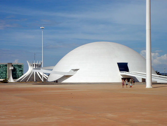 Brazilian National Museum, Brasília, inaugurated at the opening of Brasília in 1960