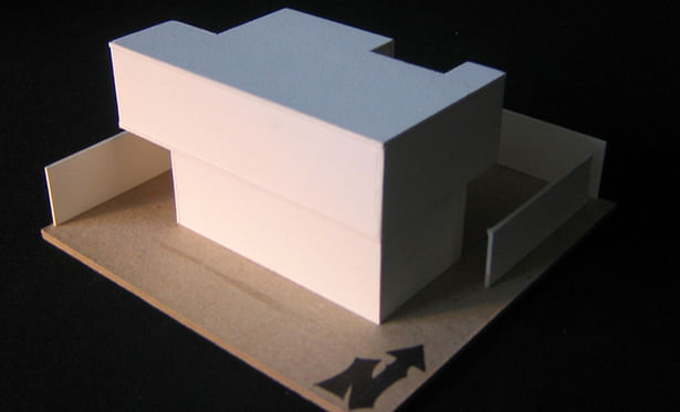 Study Model 1 | materials: museumboard and chipboard base