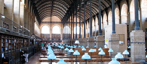 Reading Room Bibliothèque Sainte-Geneviève, Paris, France