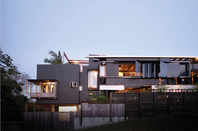 House winner: The Left-Over-Space House, Australia by Cox Rayner Architects. Image courtesy of WAF.
