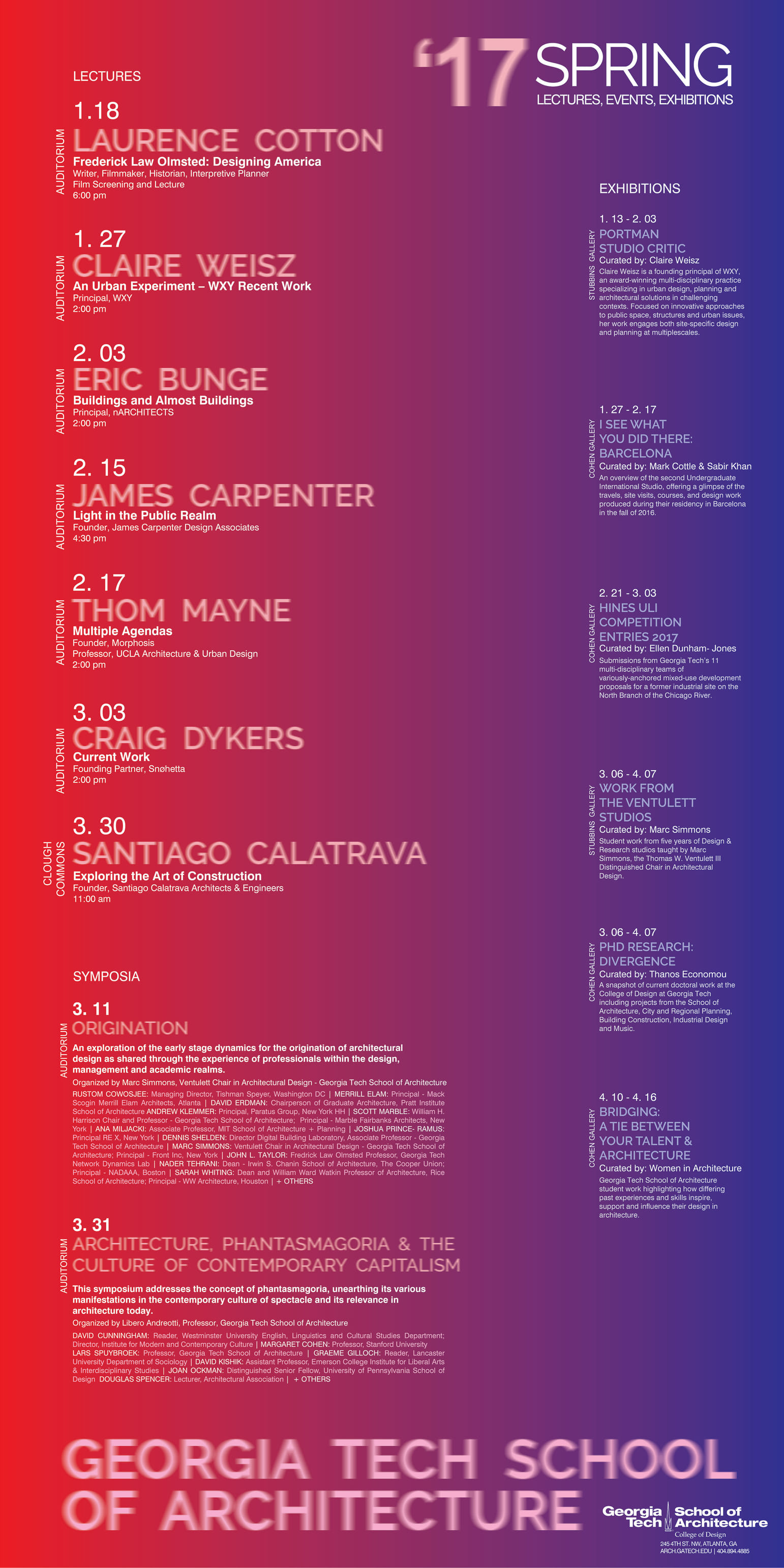 Get Lectured Tech, Spring '17 News Archinect