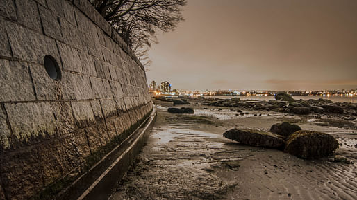Contemporary seawalls, such as the one pictured here, tend to disintegrate after only a few decades. Roman seawalls, however, have lasted for millennia. Image: Colin Knowles