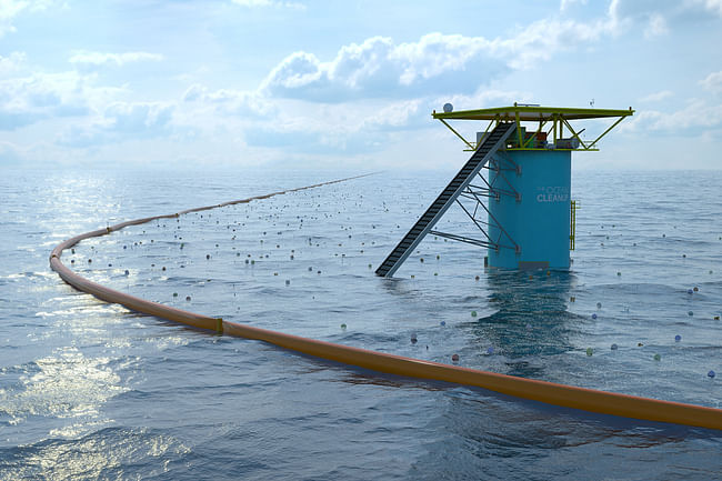 DIGITAL: THE OCEAN CLEANUP. Designed by Boyan Slat, Jan de Sonneville PhD and Erwin Zwart.