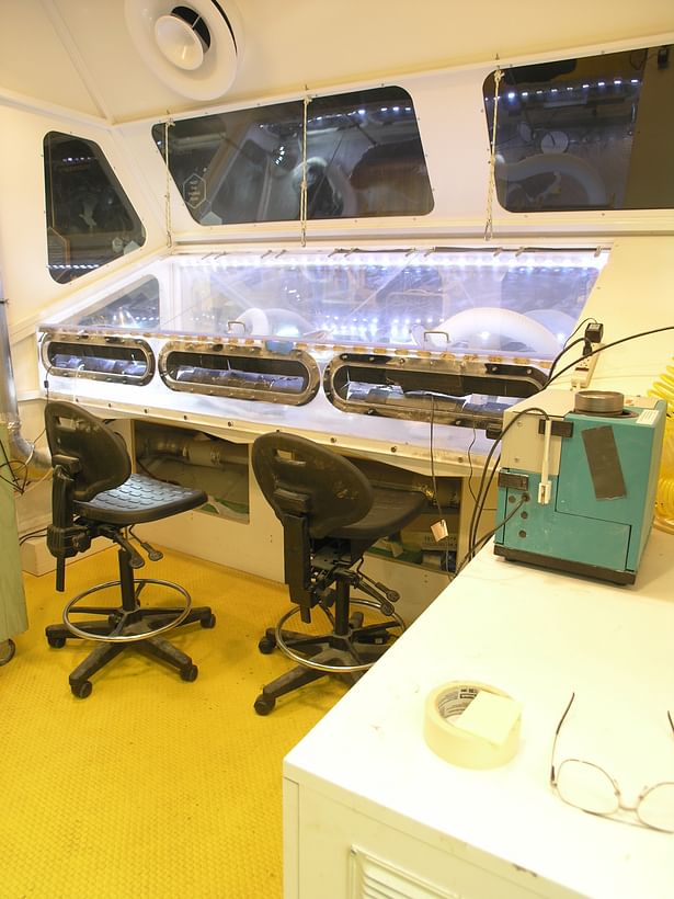 Inside Built Lab-Pod, One-way Mirror Film